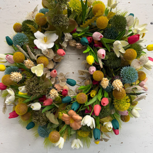 28" Spring Summer Faux Wreath