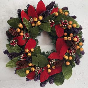 26" Faux Christmas Wreath