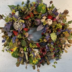 24" Faux Fall Wreath