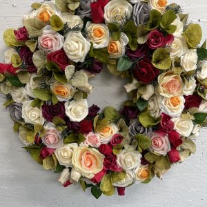 24" Summer Faux Wreath
