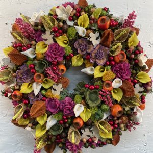 24" Faux Fall Wreath