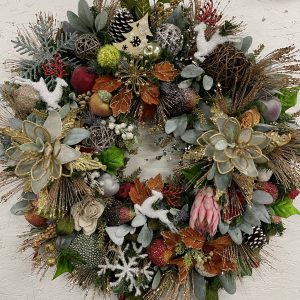 26" Faux Christmas Wreath