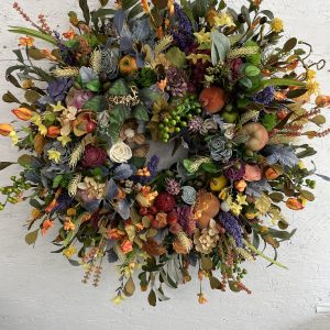26" Faux Wreath, Silk and Dried