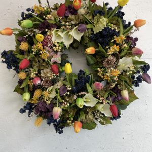 26" Faux Spring Wreath