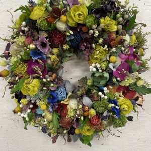 Modern Floral Masterpiece Wreath