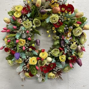 24" Summer Faux Wreath