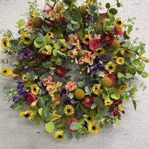 26" Faux Spring Wreath