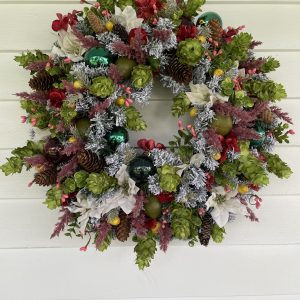 24" Faux Christmas Wreath