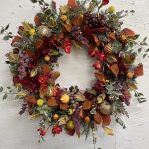 24" Faux Fall Wreath